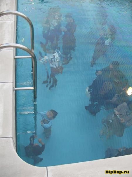 Обман фотографа и люди под водой