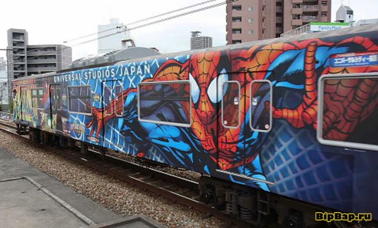 Невероятная раскраска поездов в Японии