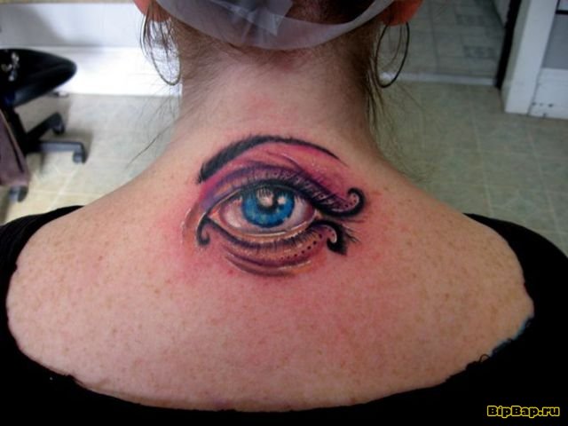 Жуткие татуировки глаз