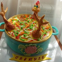 Прикольные торты на день рождения. (12 фото)