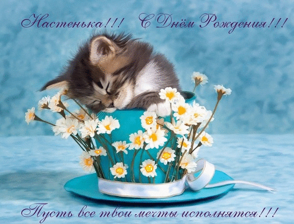 Картинки поздравления — С днем рождения, Настя! (45 фото)