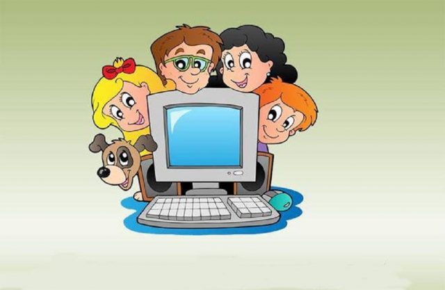 Картинка компьютер для детей в детском саду