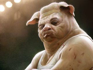 Картинка свинья и мышь