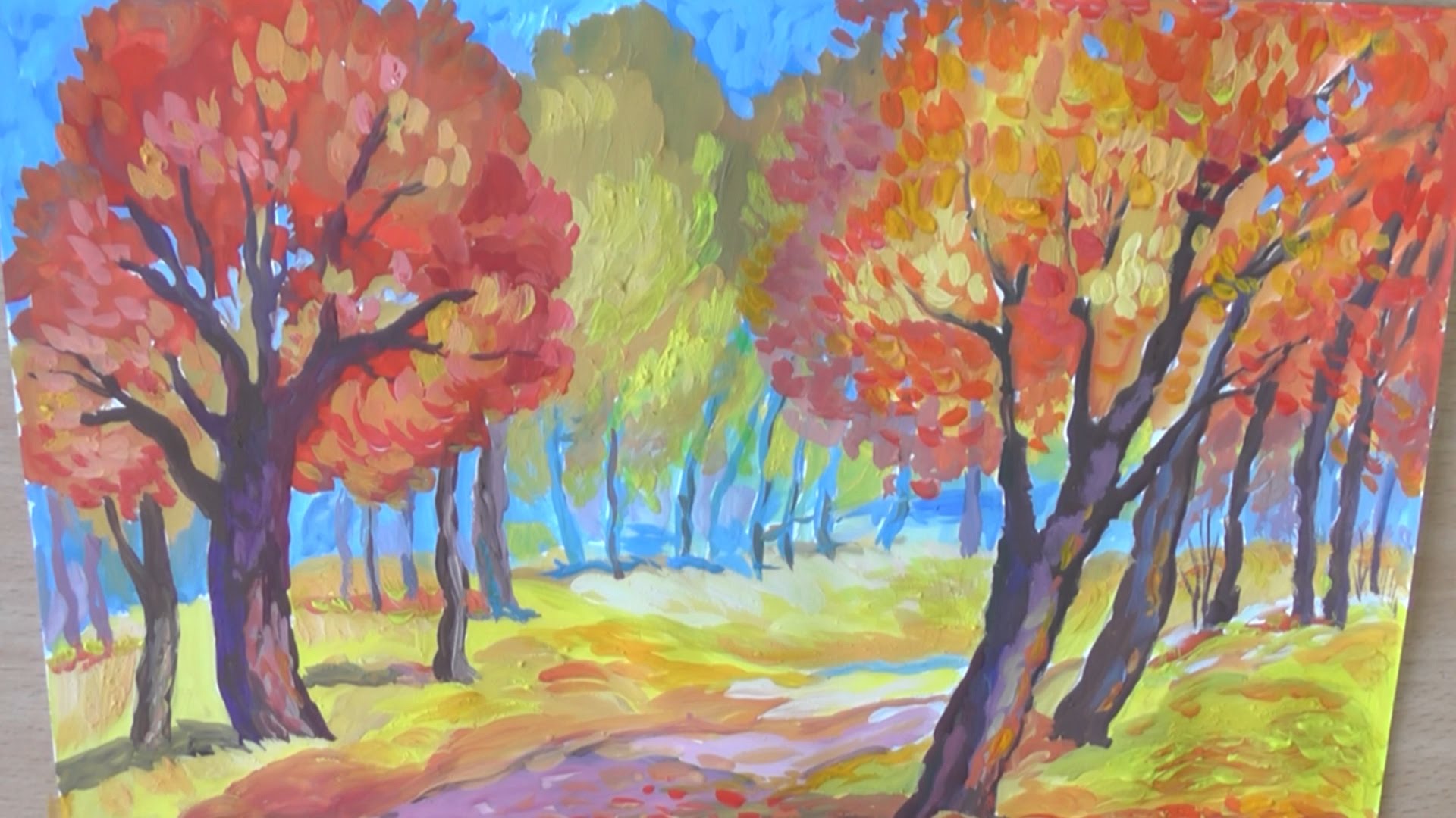 Живопись 6 7 лет. Пейзажи для рисования. Осенний пейзаж гуашью. Картины для рисования для 1 классов. Осенний пейзаж карандашом.