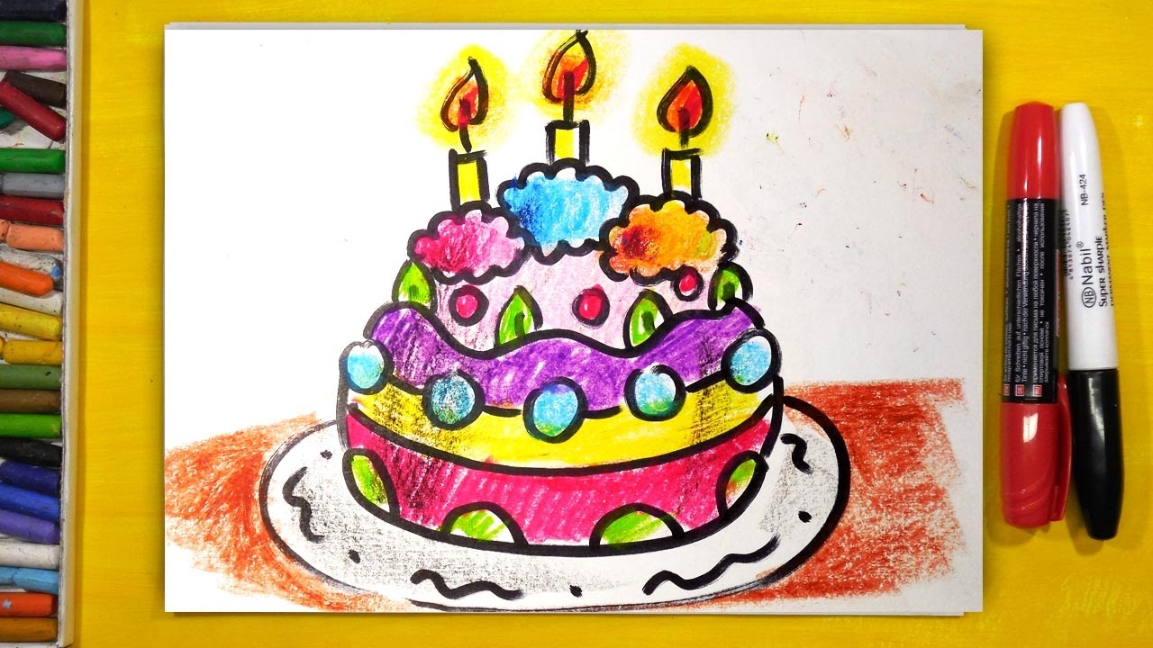 Нарисовать кусок торта на тарелке
