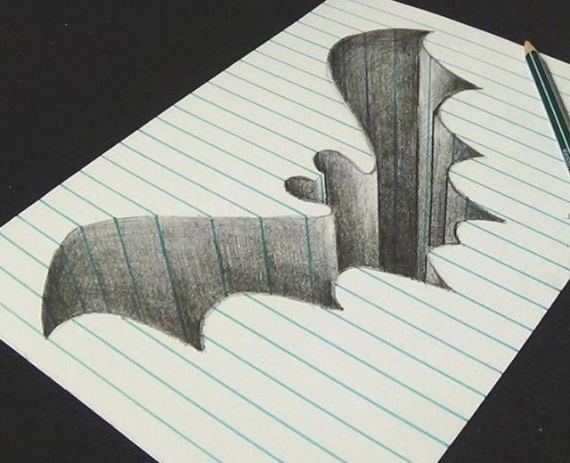 3d рисунки на бумаге карандашом для начинающих