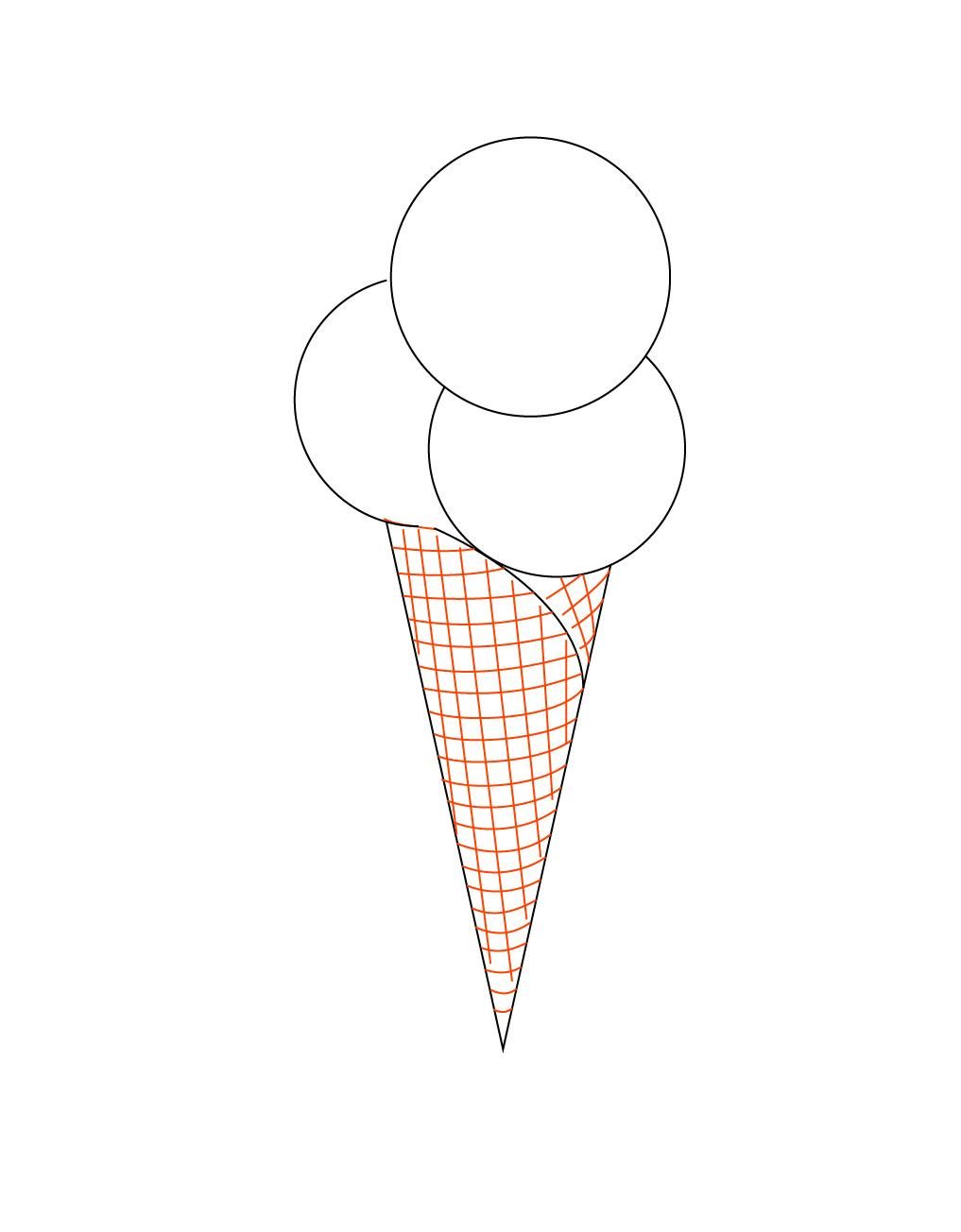 Простые рисунки мороженое