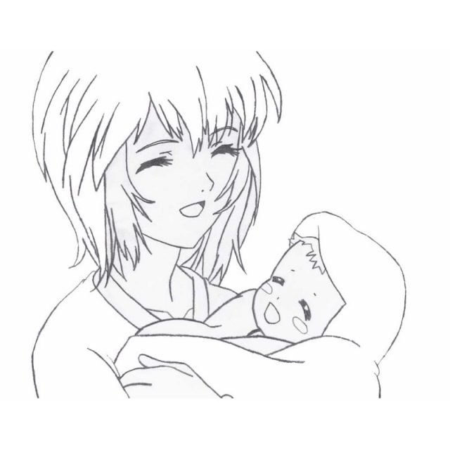 Как нарисовать маму с ребенком – Рисуем маму обнимающую дочку поэтапно