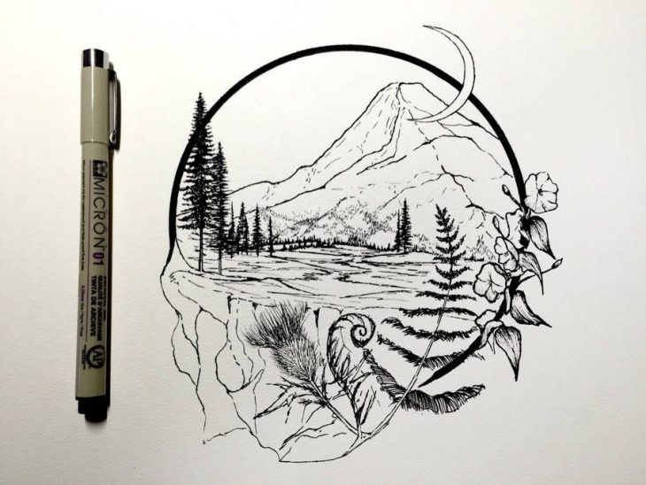 Простые картинки для срисовки ручкой