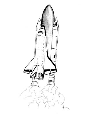 Эскиз ракета космос