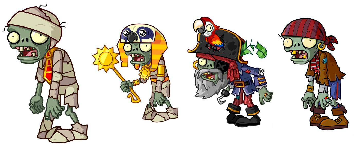 Plants vs zombies рисунок