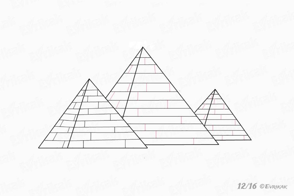 Египетские пирамиды рисунок