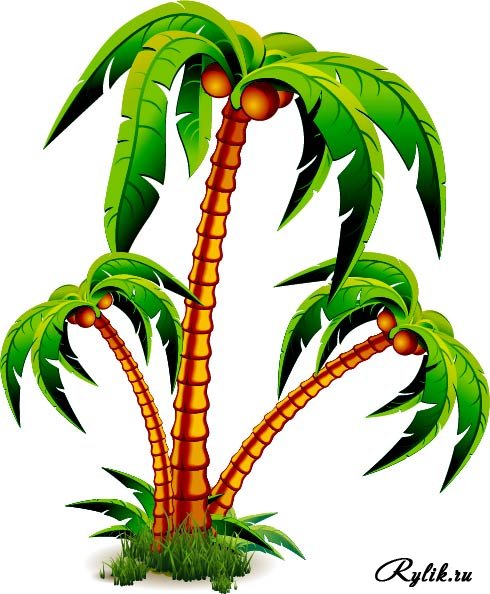 Рисунки африки пальмы