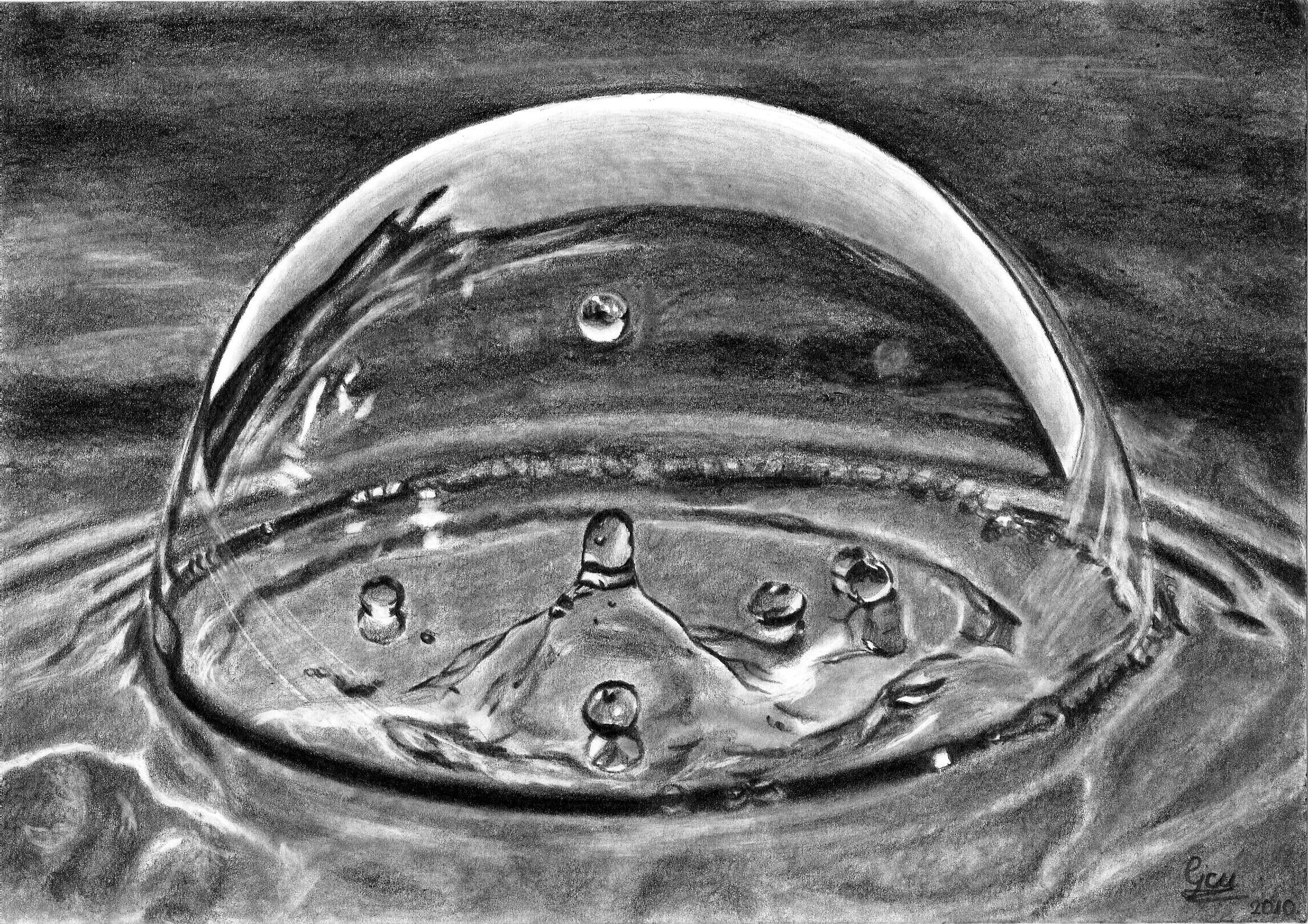 Рисунки капли воды карандашом (56 фото) 🔥 Прикольные картинки и юмор