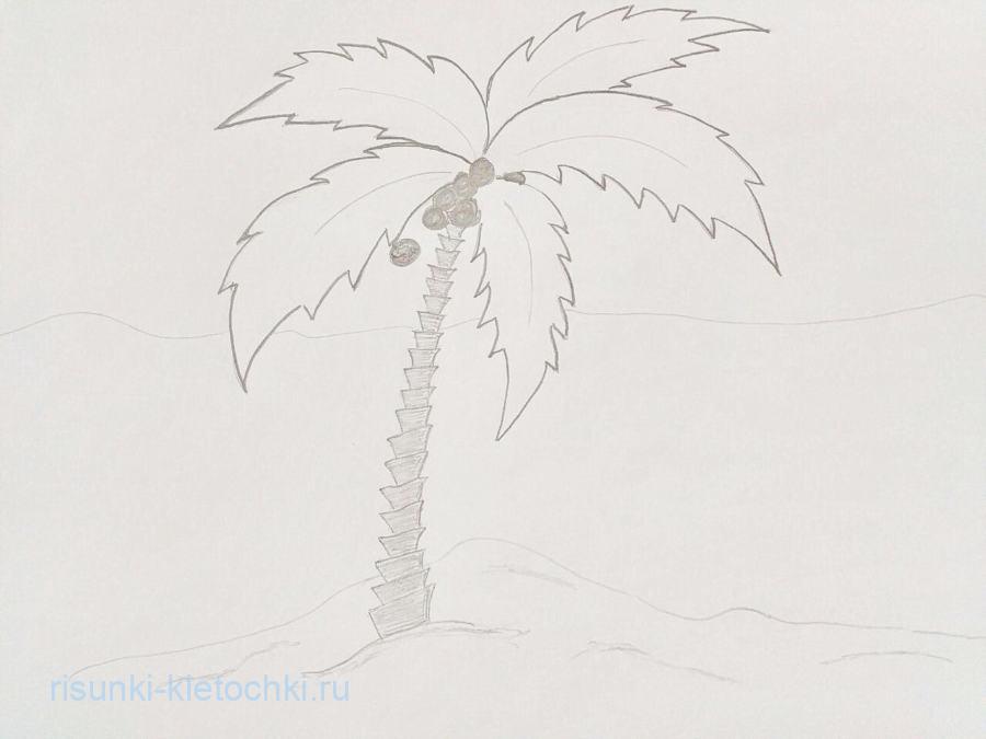 Рисунки африки пальмы