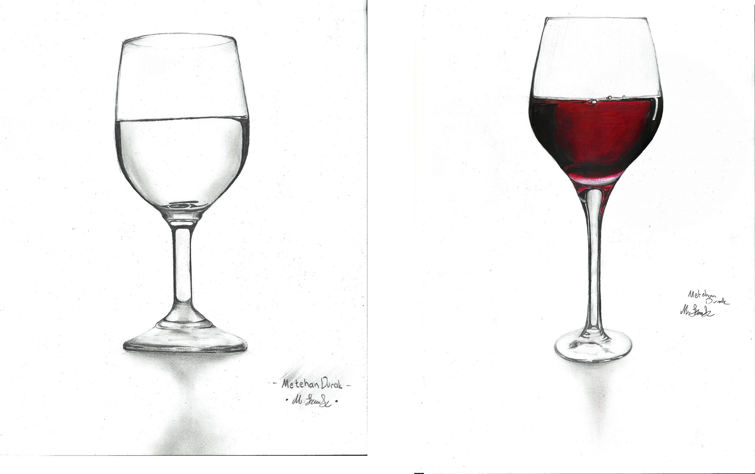 Вино рисунок карандашом