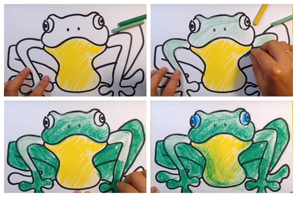 Рисунки лягушки для срисовки легкие и красивые
