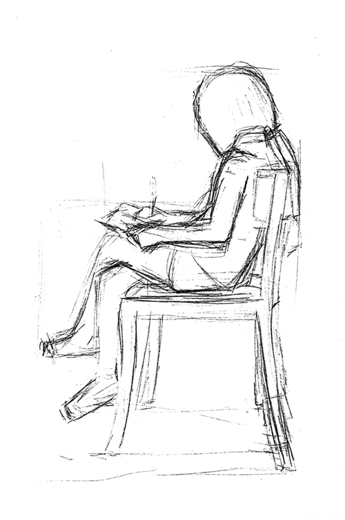 Рисунки карандашом сидящий человек (22 фото) 🔥 Прикольные картинки и юмор