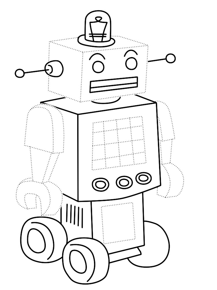 Робот рисунок красивый