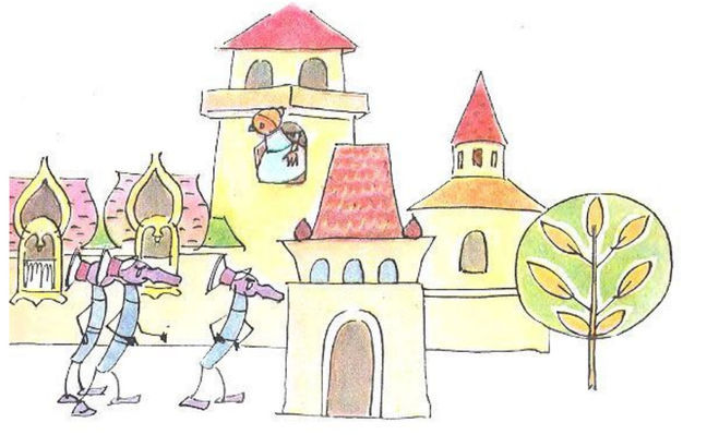 Рисунок на тему сказочный городок