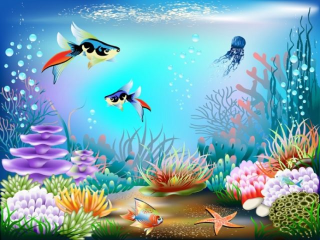 Рисуем акварелью. Подводный мир и его обитатели | Код товара: 124438