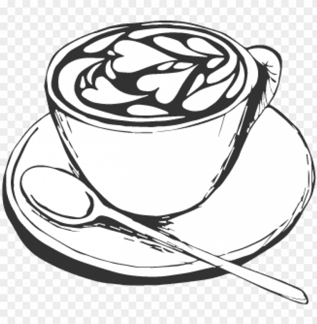 Картинки чашка с кофе нарисовать