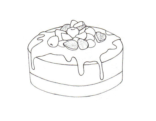 Включи как рисовать торт