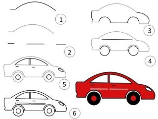 Детские рисунки автоваз