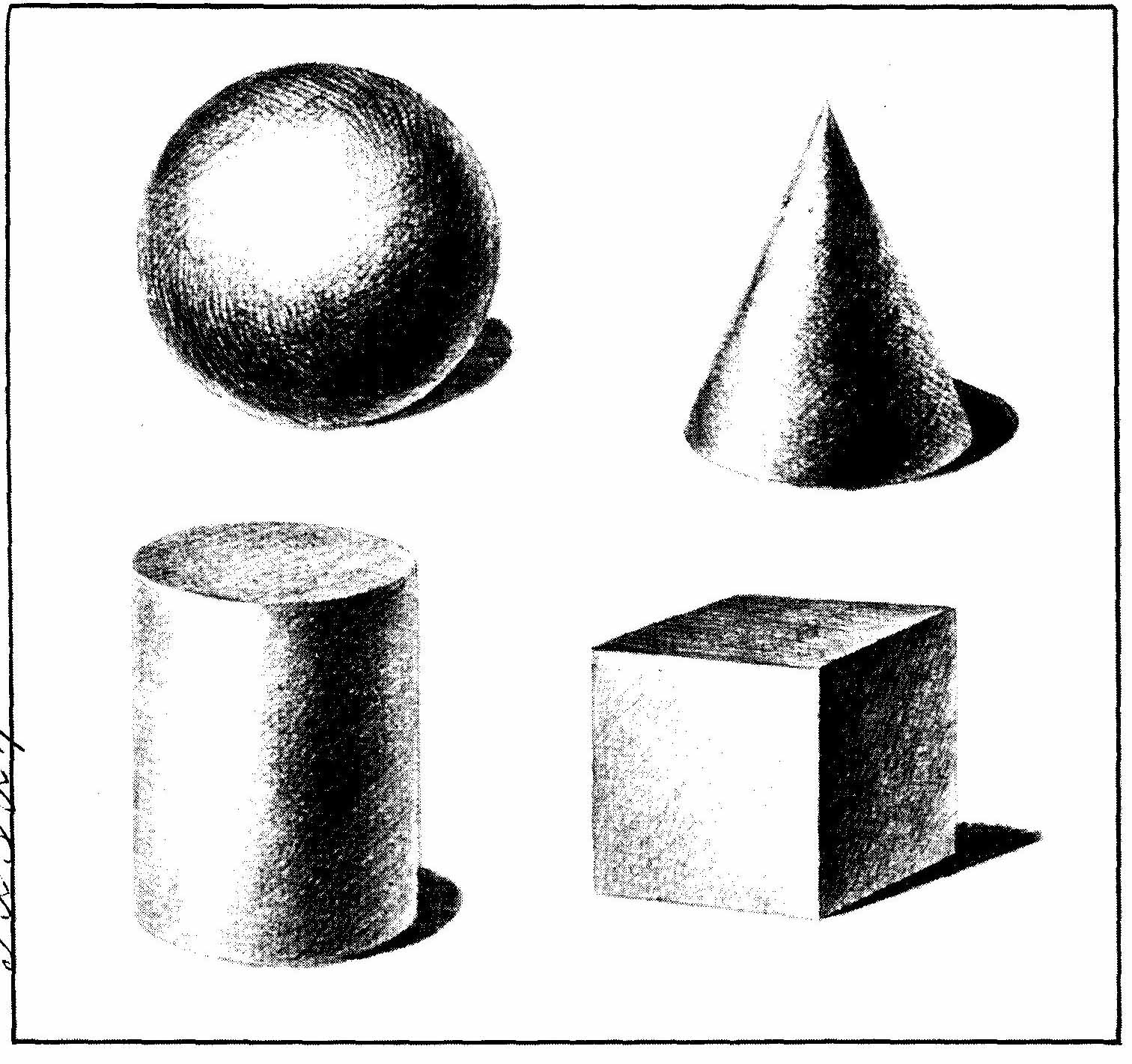 Застойная тень форма идола. Светотень шар, конус, цилиндр, куб. Конус куб и цилиндр светотенью. Геометрические фигуры для рисования. Штриховка геометрических фигур.