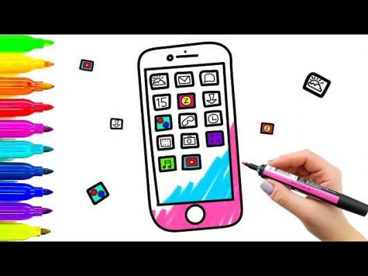 Как нарисовать телефона экран