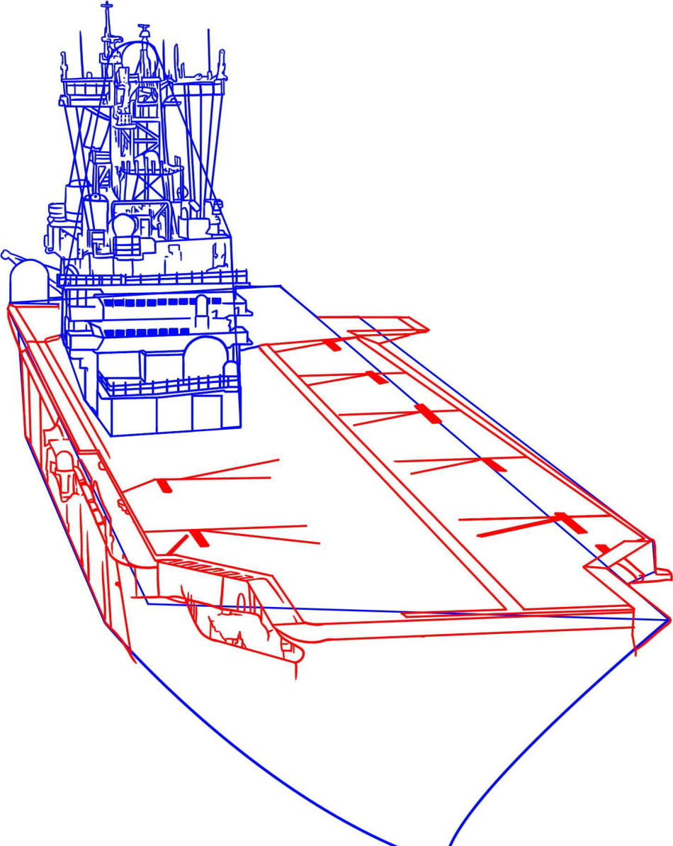 Рисование военный корабль