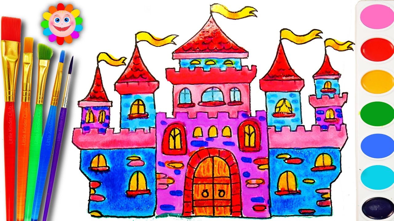 Замок дверной рисунок для детей
