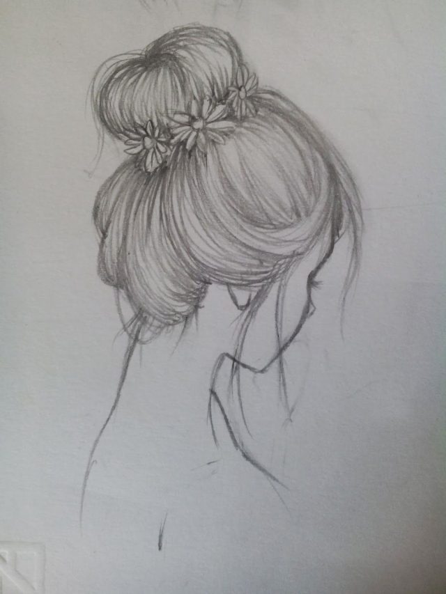 Girl Drawing Sketches