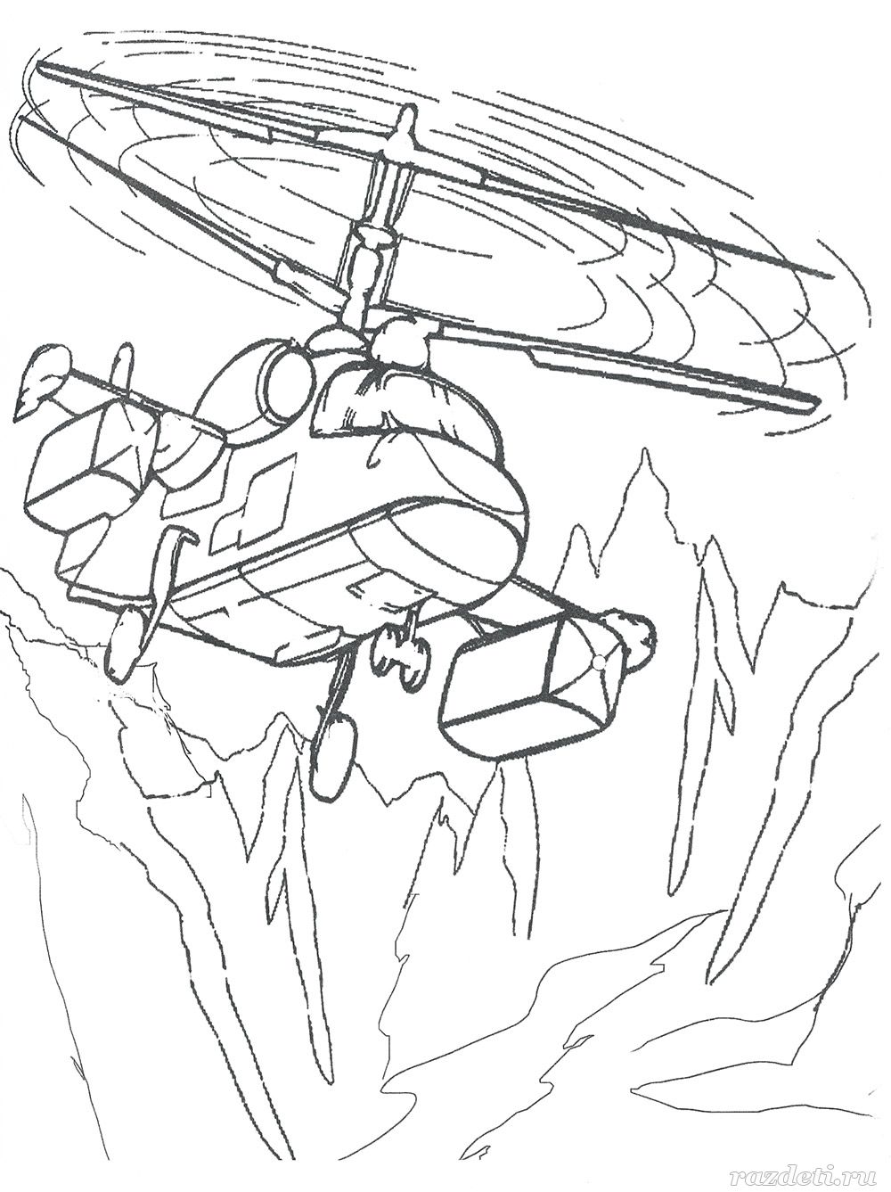 Вертолёт ка-52 Аллигатор раскраска