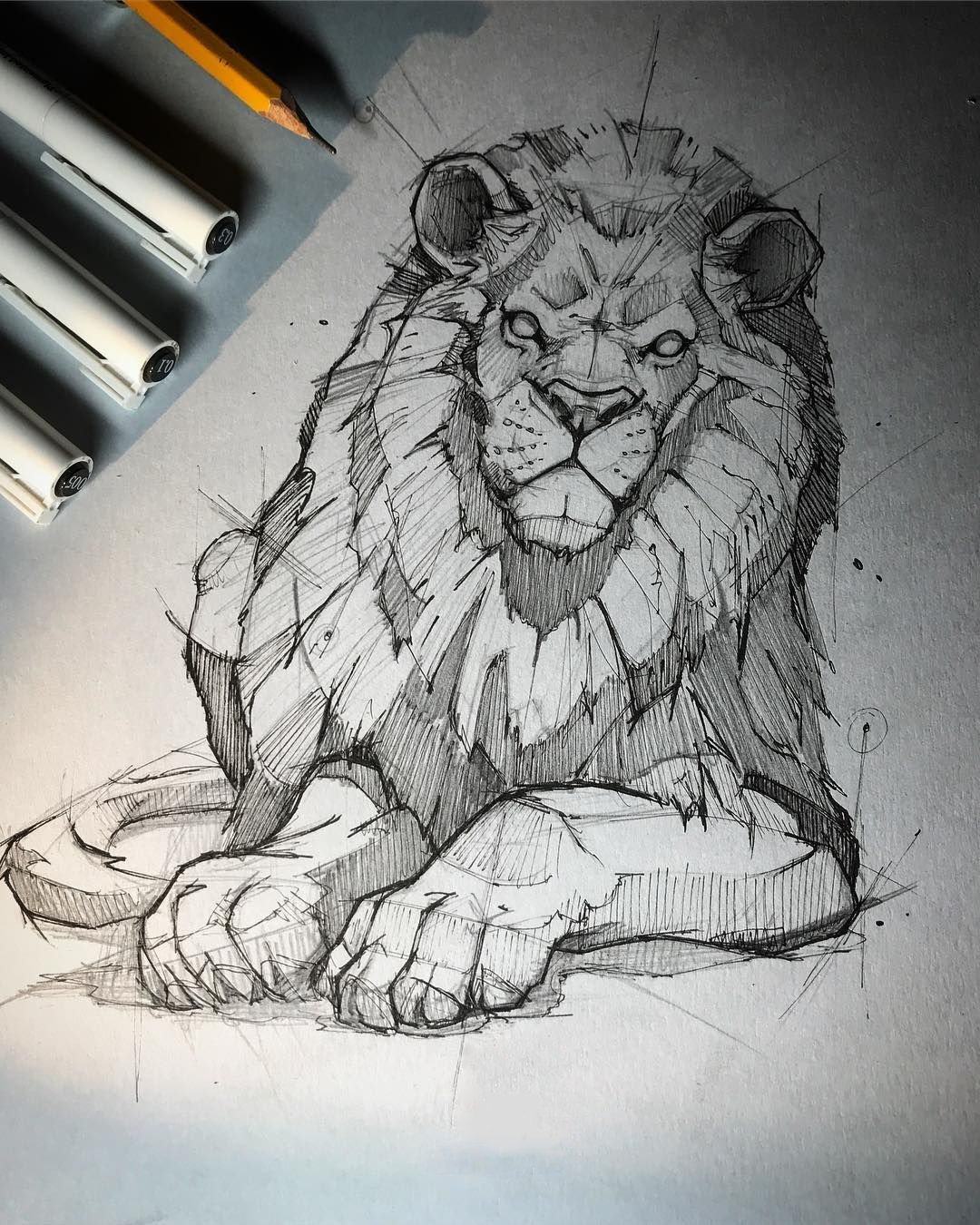 Срисовать картинку льва