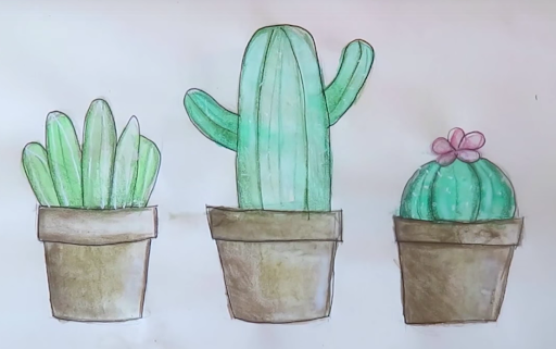 Рисунки растений для скетчбука легкие