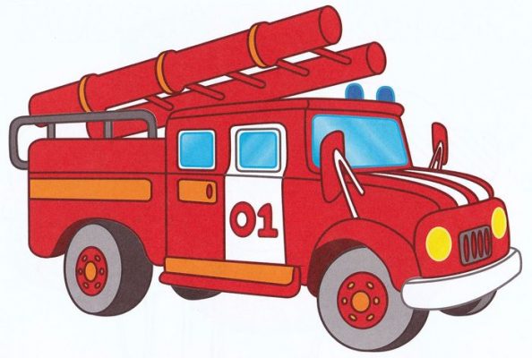 Пожарная машина картинки для детей дошкольного возраста
