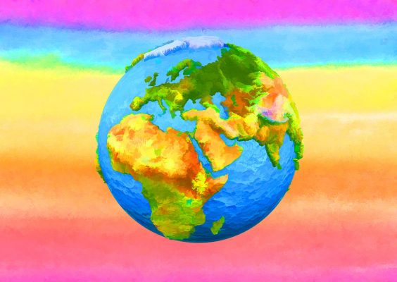 Картинка планета земля в космосе для детей