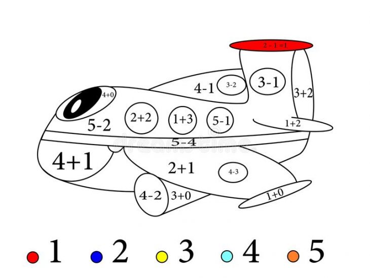 Математические картинки для дошкольников
