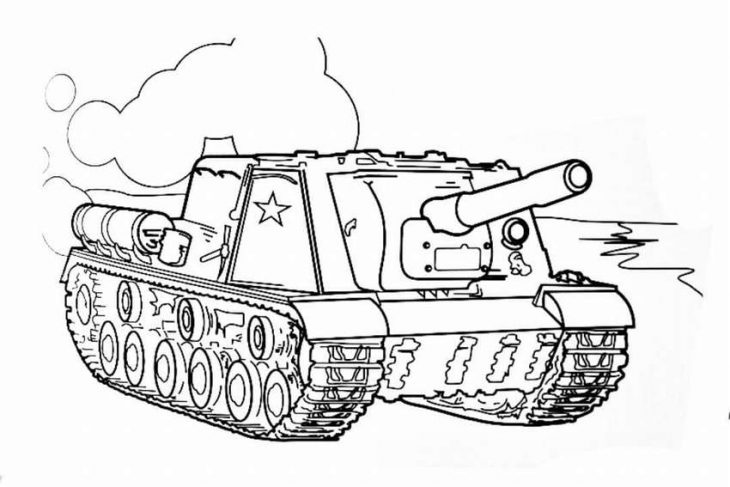 Рисуем танк с детьми 5 лет