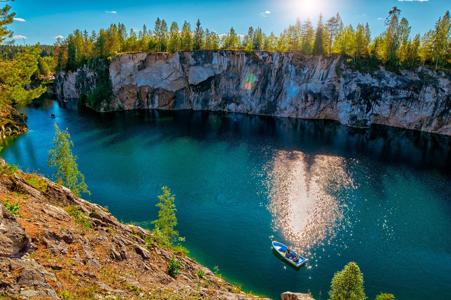Карелия каньон рускеала фото
