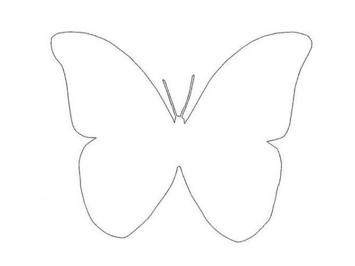 Картинка бабочки для вырезания распечатать
