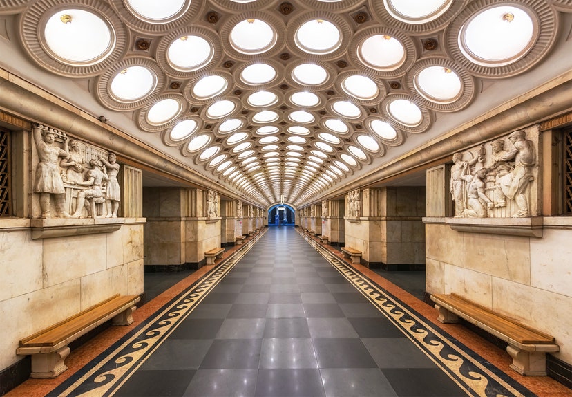 Как строили метро в москве фото