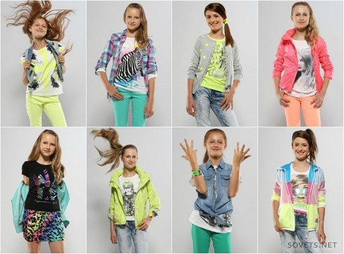 Модная одежда для девочек подростков
