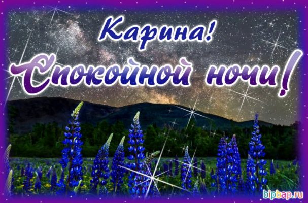 Доброй ночи карина