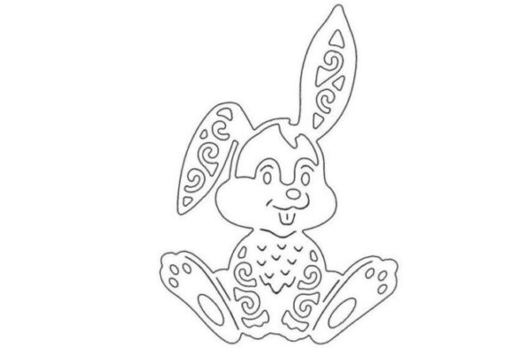 Трафареты зайцев для вырезания (100 фото) 🔥 BipBap.ru